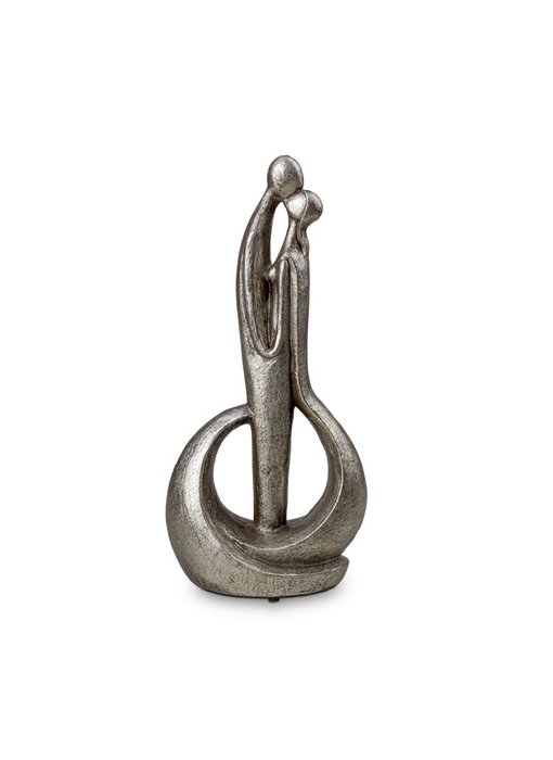 beeld urn Forever means a lot - Keramische urn zilver