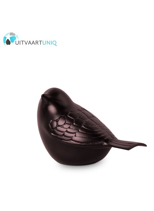 Mini urn vogel - brons