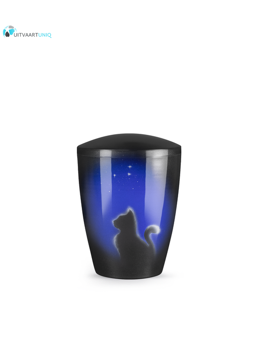 katten urn - kat in de nacht - bio
