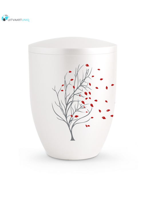 Urn Parlemoer waaiende bladeren - bio