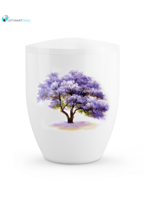 Urn Hoogglans wit Paulownia  - bio