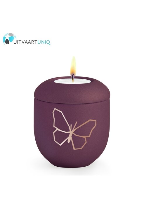 Mini urn Velvet Vlinder – met lichtje