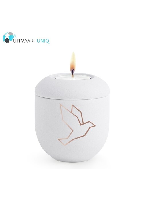 Mini urn Velvet Duif – met lichtje