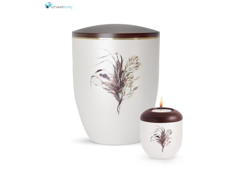 Mini urn Parlemoer gras – met lichtje