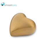Mini urn hart goudkleurig mat - messing Mini urn hart goudkleurig mat - messing