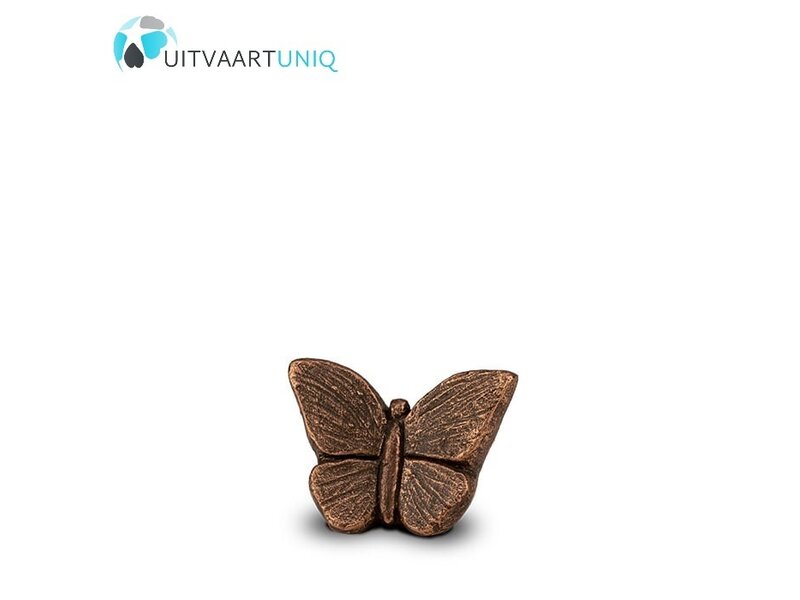 vlinder urn brons mini