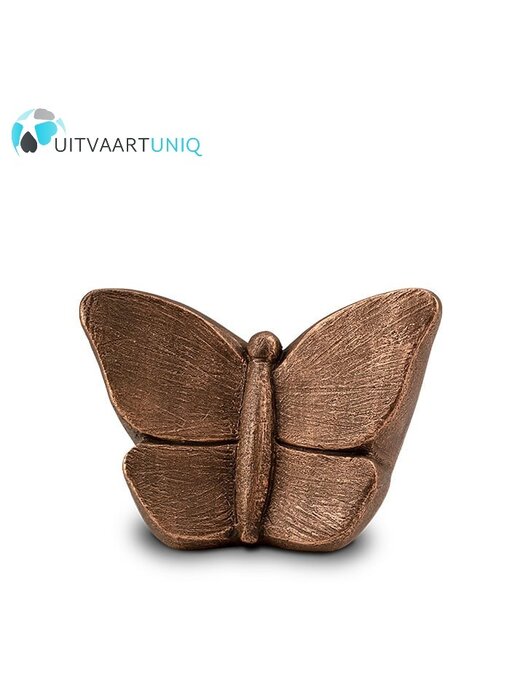vlinder urn brons middel