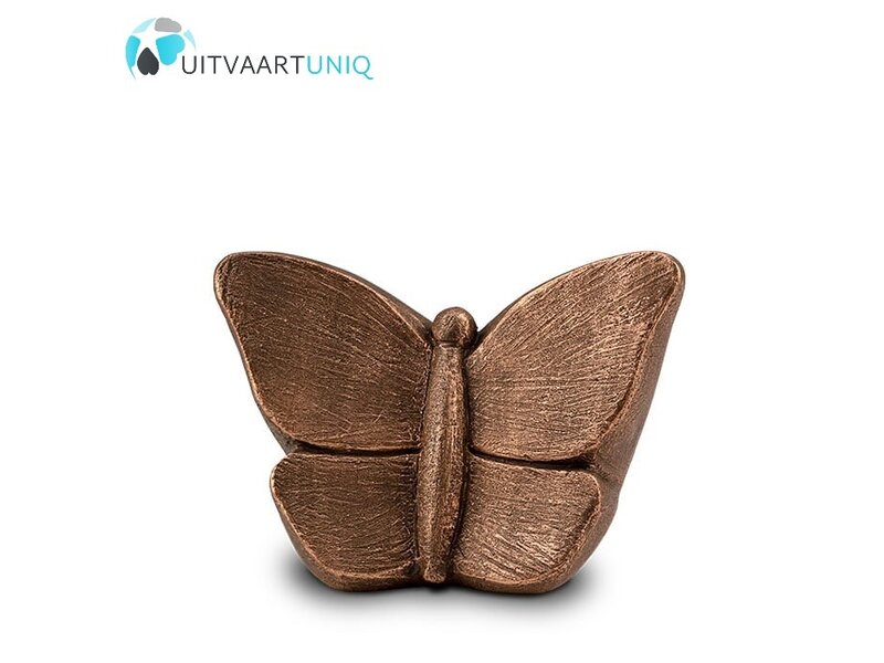vlinder urn brons middel