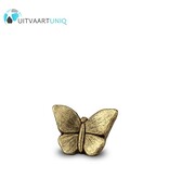vlinder urn goud mini