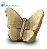 Vlinder urn goudkleurig groot Vlinder urn goudkleurig groot