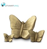 Vlinder urn goudkleurig groot Vlinder urn goudkleurig groot