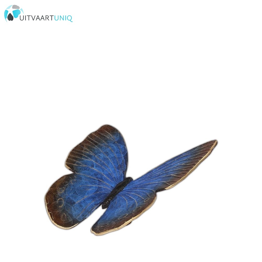  Mini Urn blauw Vlinder