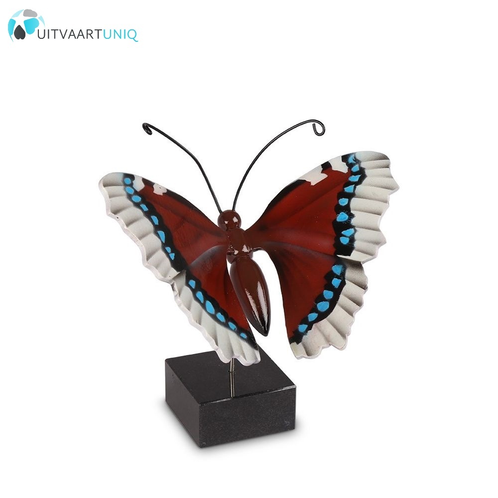  vlinder mini urn hout Koningsmantel