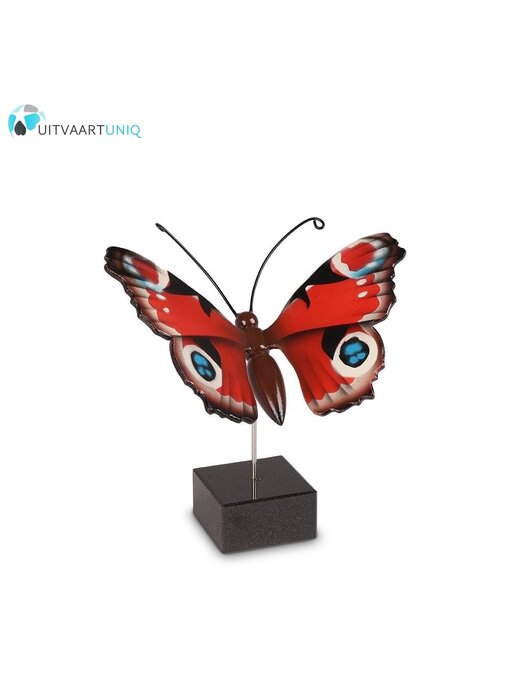 vlinder mini urn hout Dagpauwoog