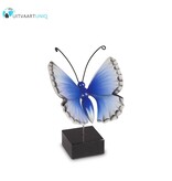 vlinder mini urn hout Blauwtje