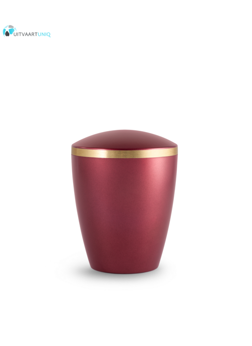 kinder urn parelmoer wijnrood