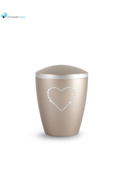 kinder urn parelmoer fumé hartje