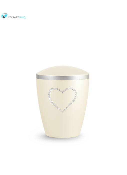 kinder urn parelmoer Spumante hartje