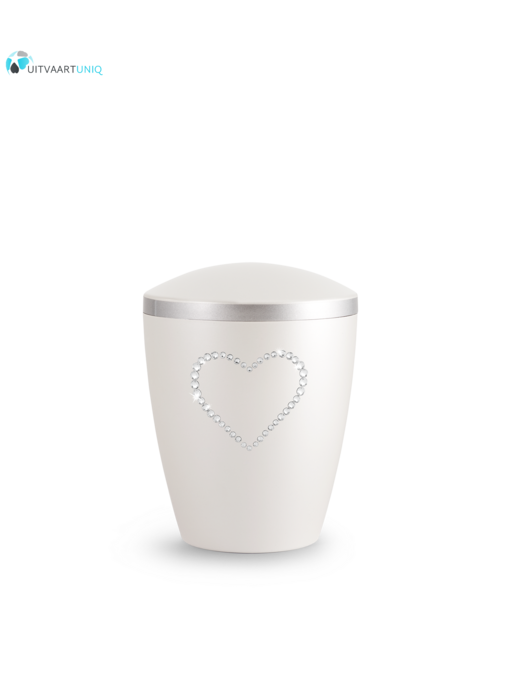 kinder urn parelmoer hartje