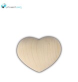 Hart urn mini - hout klein naturel