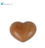 Hart urn mini - hout  satijn cherry