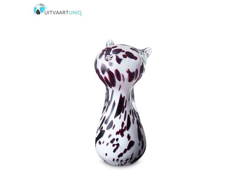 katten urn glas bruin Black-white