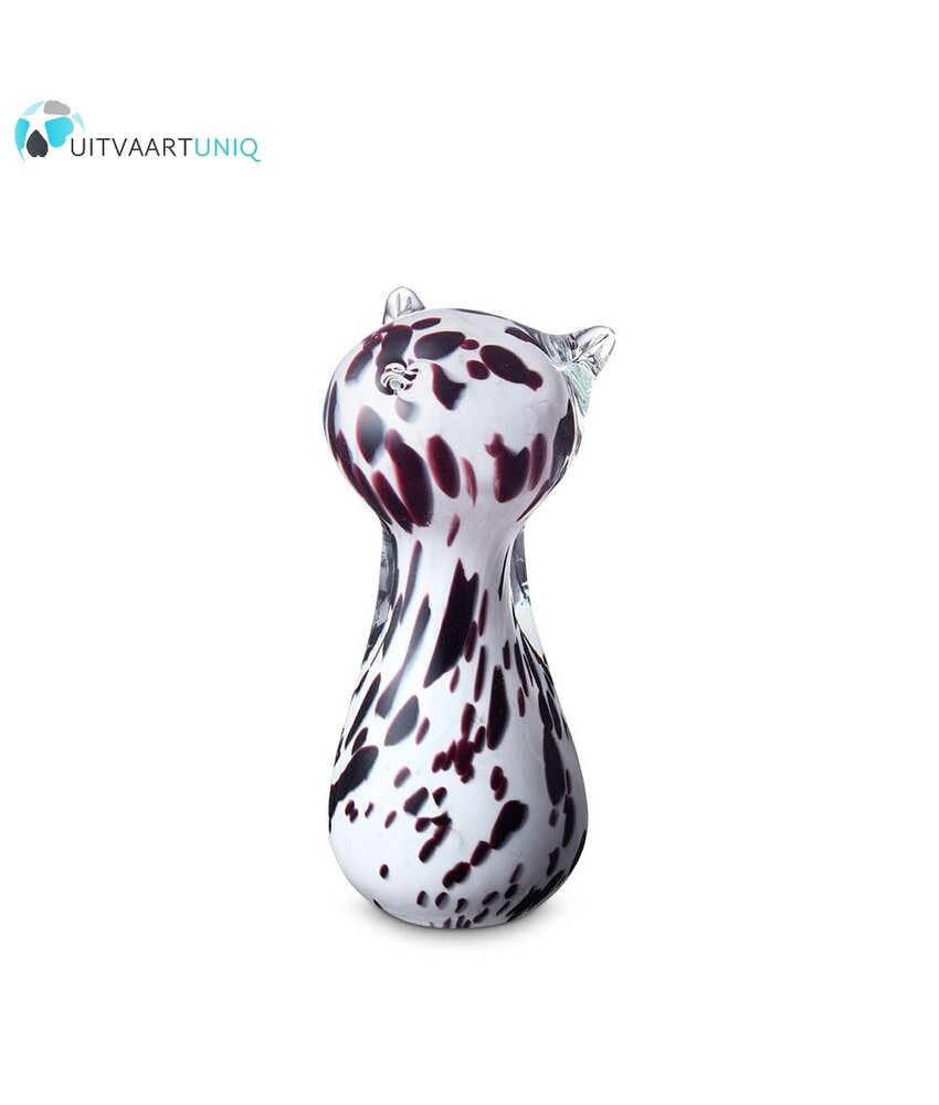 katten urn glas bruin Black-white