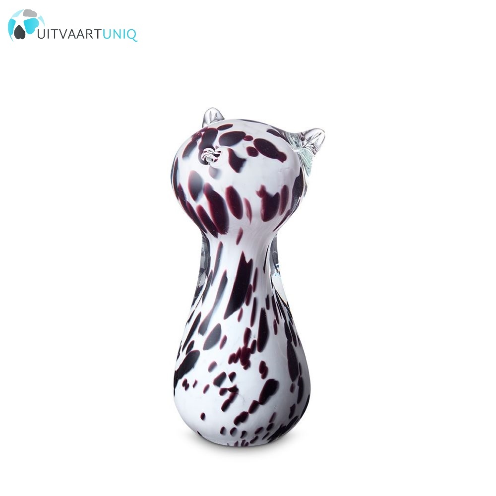  katten urn glas bruin Black-white