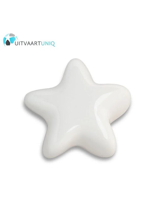 Keramische mini ster urn wit keepsake Asteri