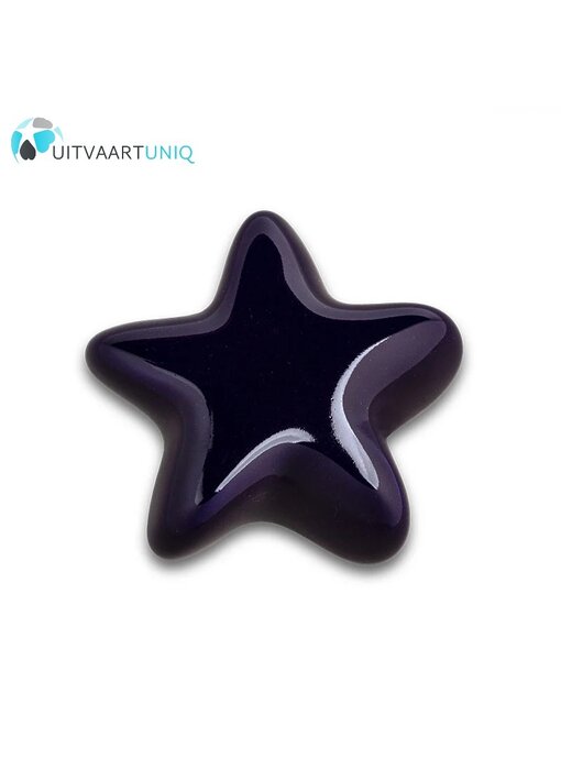 Keramische mini ster urn Donkerblauw keepsake Asteri