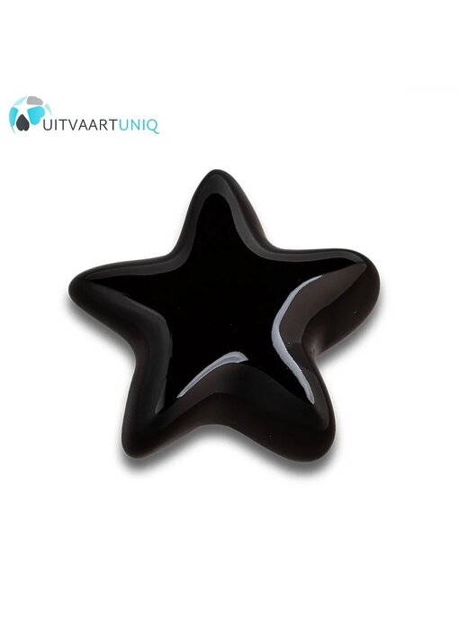 Keramische mini ster urn zwart keepsake Asteri