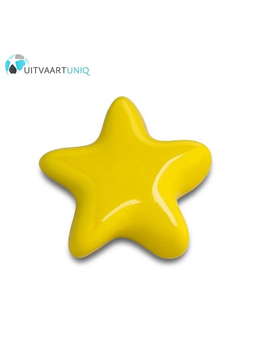 Keramische mini ster urn geel keepsake Asteri
