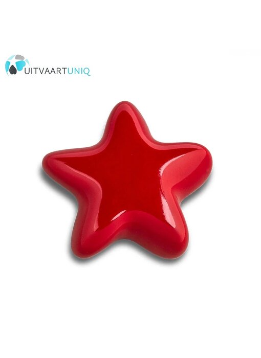 Keramische mini ster urn rood keepsake Asteri
