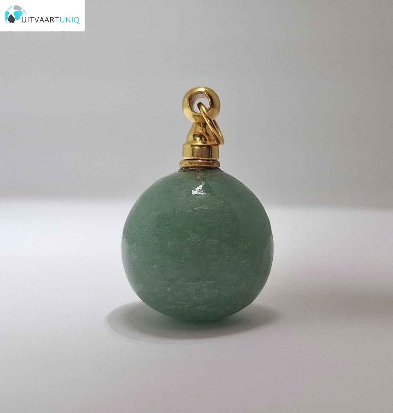  Ashanger Chrysopraas zilver, goldplated