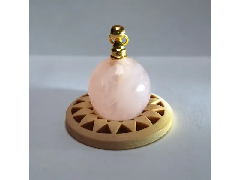 Ashanger Rozenkwarts zilver, goldplated