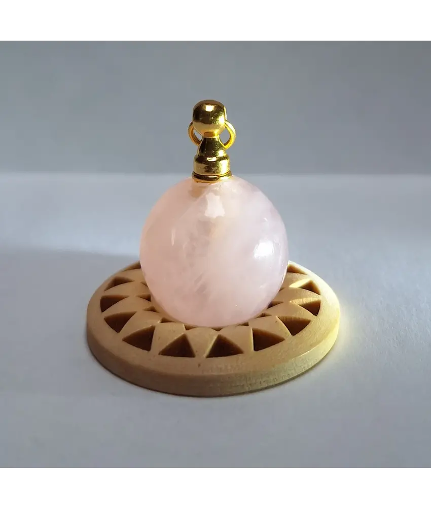 Ashanger Rozenkwarts zilver, goldplated