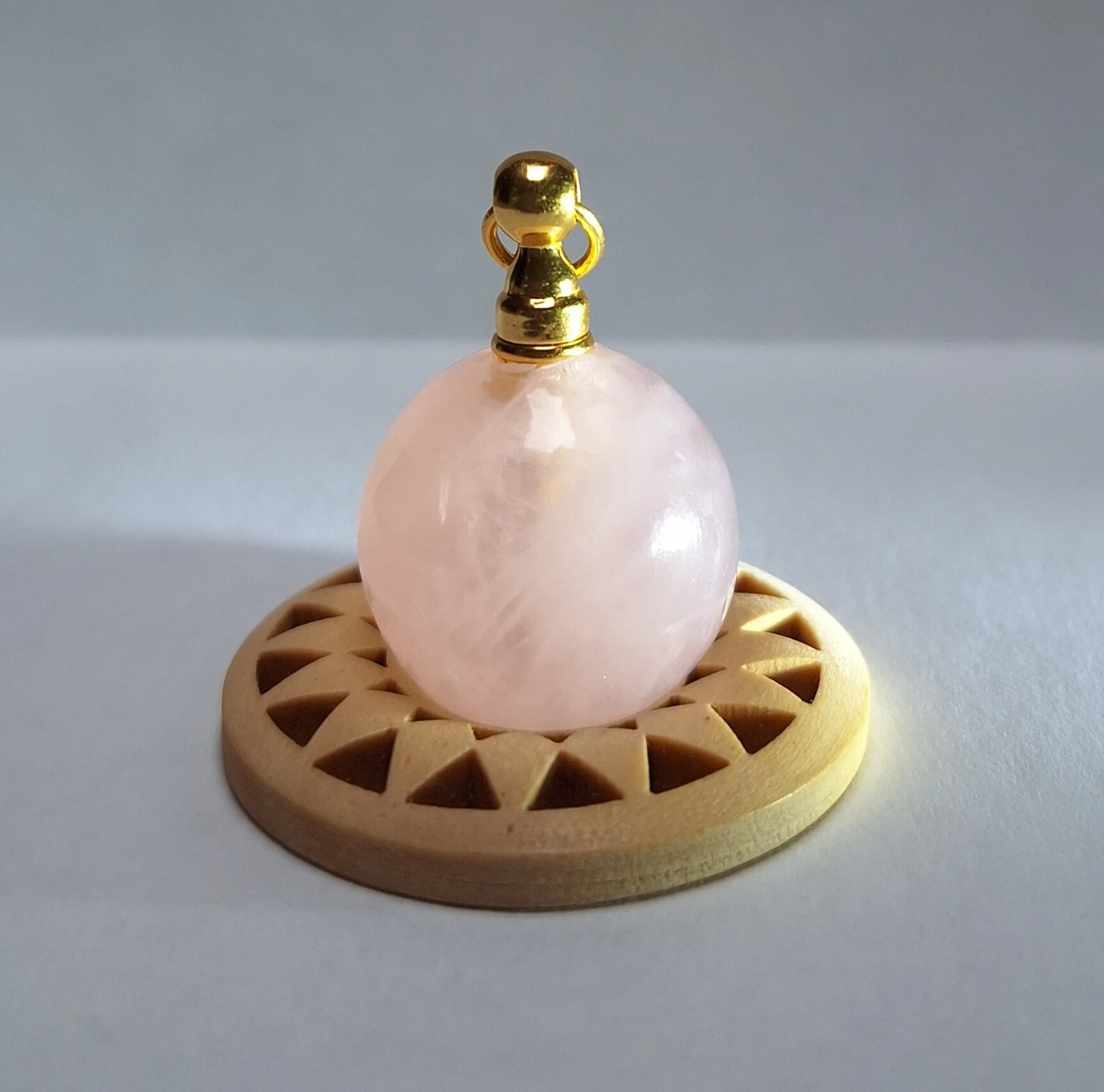  Ashanger Rozenkwarts zilver, goldplated