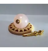 Ashanger Rozenkwarts zilver, goldplated