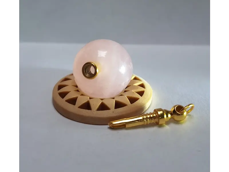 Ashanger Rozenkwarts zilver, goldplated