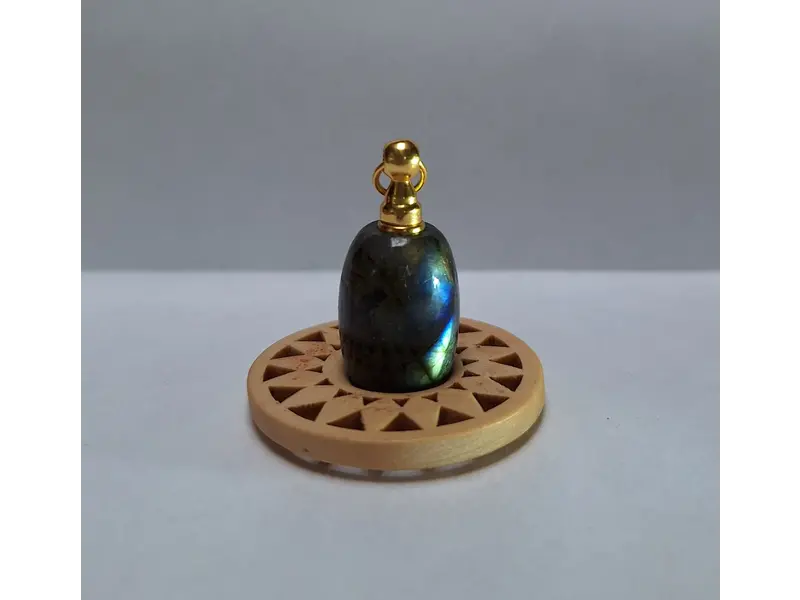 Ashanger Labradoriet  zilver, goldplated