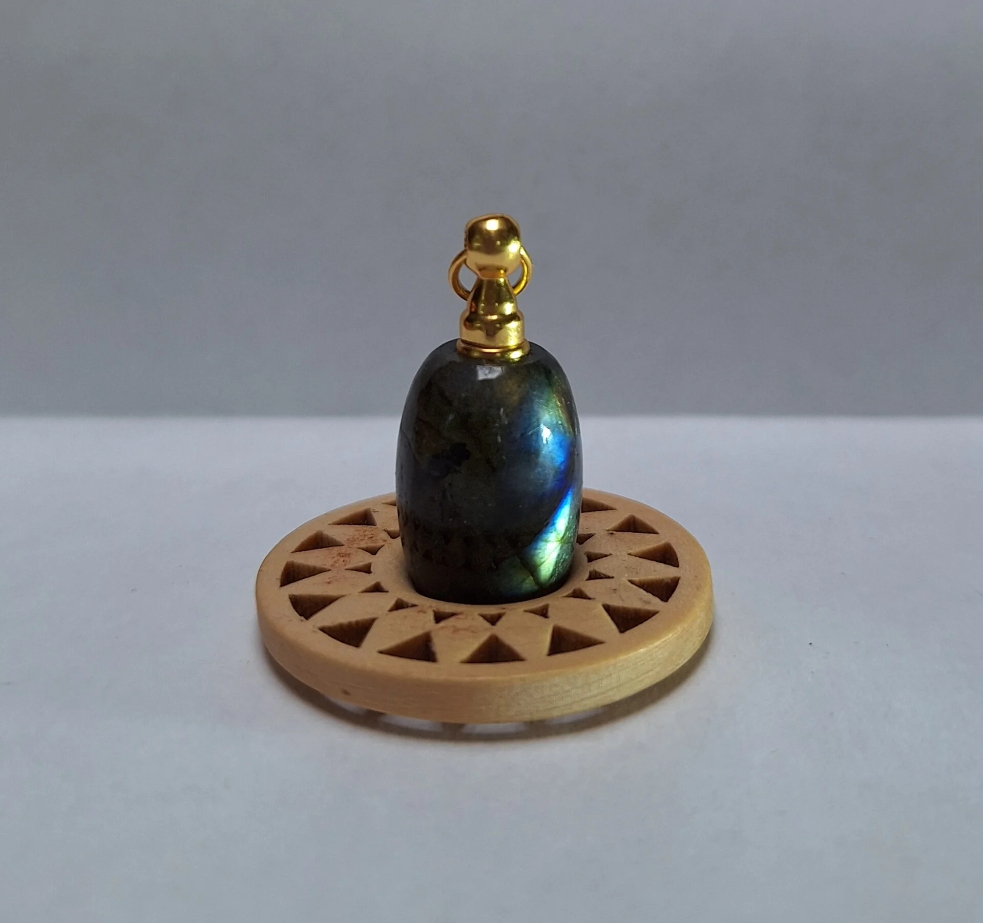  Ashanger Labradoriet  zilver, goldplated