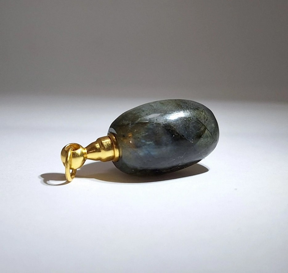  Ashanger Labradoriet  zilver, goldplated