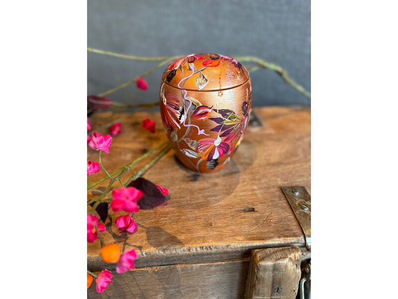 handbeschilderde mini urn
