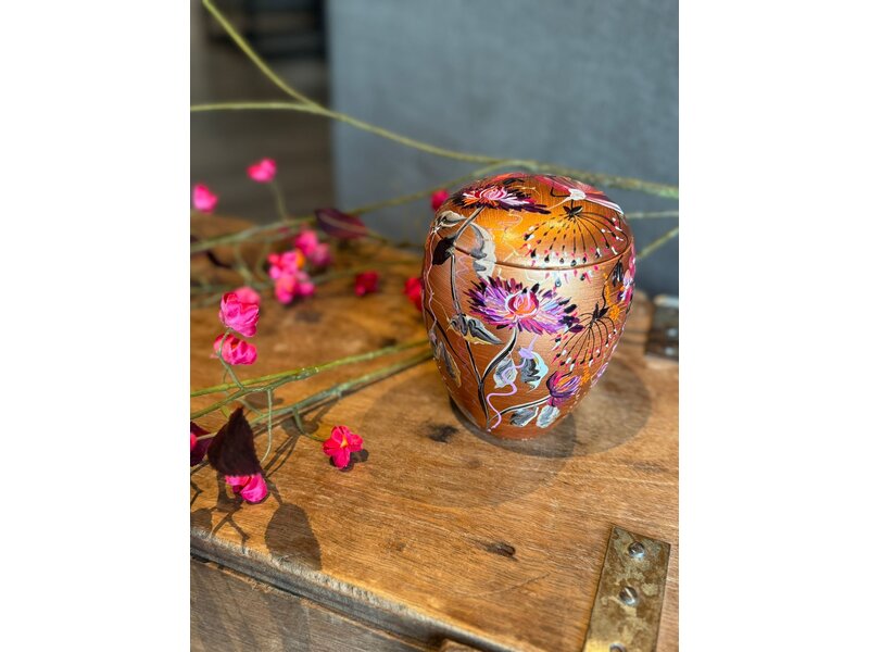 handbeschilderde mini urn