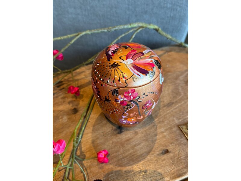 handbeschilderde mini urn
