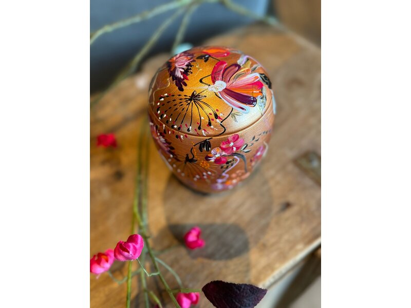 handbeschilderde mini urn