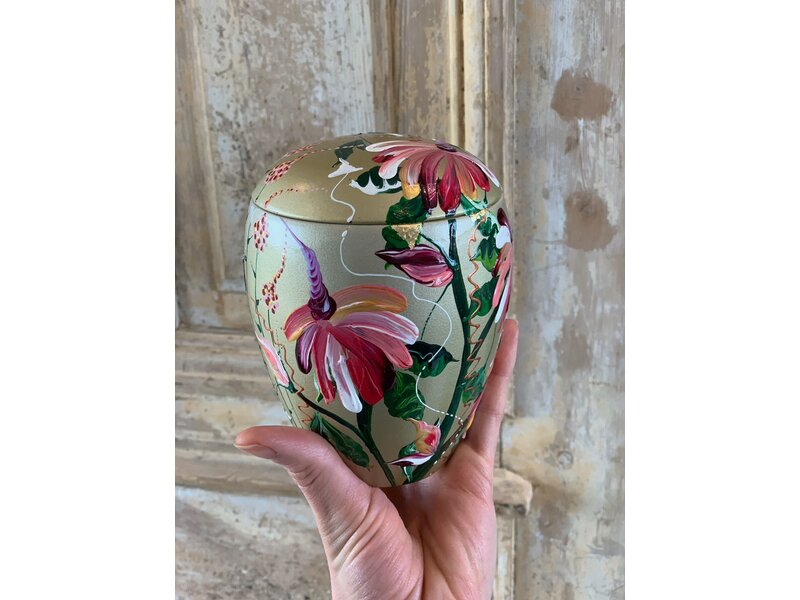 handbeschilderde mini urn