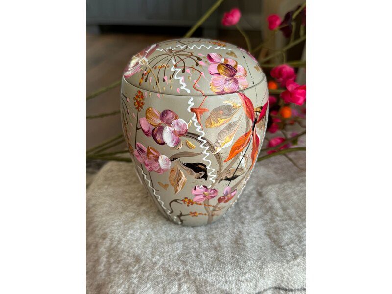handbeschilderde mini urn