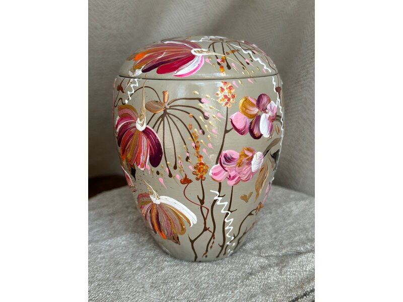 handbeschilderde mini urn