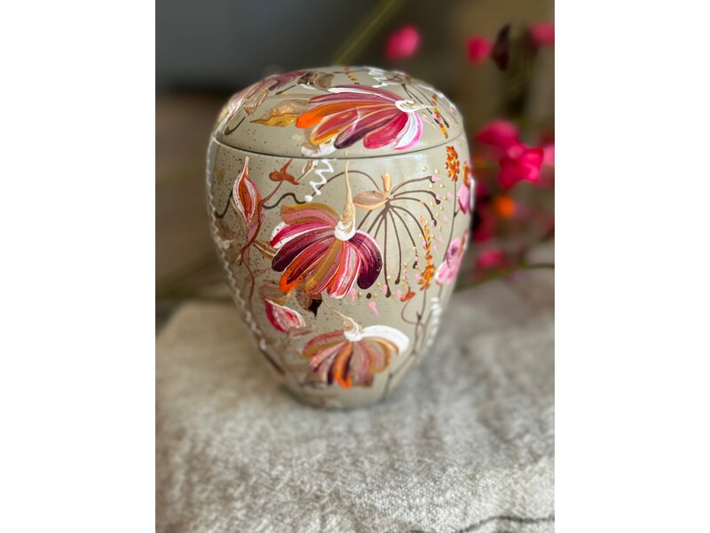 handbeschilderde mini urn